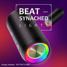 Carica l'immagine nel visualizzatore di Gallery, Cassa Bluetooth, COOCHEER Altoparlante Bluetooth Portatili 24W con Luce Nero