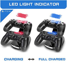 Carica l'immagine nel visualizzatore di Gallery, PS4 Dual Controller Caricatore, Tecnugiz Stazione di Ricarica per PS4, Dual...
