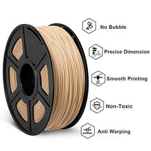 Carica l'immagine nel visualizzatore di Gallery, SUNLU 3D Printer Filament PLA, 1.75mm PLA Wood Filament, Printing
