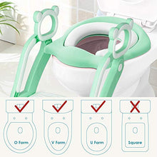 Carica l'immagine nel visualizzatore di Gallery, KEPLIN - Riduttore per water con scaletta dotata di scalino resistente, Verde