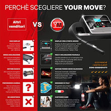 Carica l'immagine nel visualizzatore di Gallery, Tapis ROULANT Elettrico Pieghevole Bluetooth (1800 W / 2,5HP Picco), App...