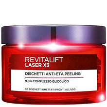 Carica l'immagine nel visualizzatore di Gallery, L'Oréal Paris Revitalift Laser X3 Dischetti Viso Anti-Età Antirughe Peeling... - Ilgrandebazar