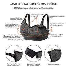 Carica l'immagine nel visualizzatore di Gallery, HBselect 3 PCS Reggiseno Allattamento con Estensione Nero, Grigio, Viola
