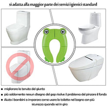 Carica l'immagine nel visualizzatore di Gallery, Riduttore WC per bambini Viaggia portatile Pieghevole Riutilizzabili verde - Ilgrandebazar