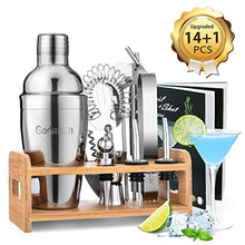 Carica l'immagine nel visualizzatore di Gallery, Godmorn Cocktail Shaker Set,14 + 1 Pezzi Kit da Barman in Acciaio Inox,Set... - Ilgrandebazar