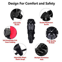 Carica l'immagine nel visualizzatore di Gallery, KINGUARD Moto Ginocchiere Motocicletta Ginocchio Protezioni Guard Nero - Ilgrandebazar