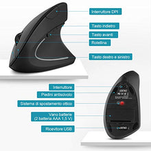 Carica l'immagine nel visualizzatore di Gallery, LOETAD ANKER Mouse Verticale Wireless Ergonomico Silenzioso modalità Standby...