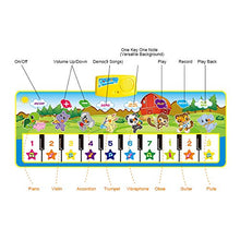 Carica l'immagine nel visualizzatore di Gallery, Tappeto Musicale Bambini, BelleStyle Bambino Piano Playmat Strumento Blu - Ilgrandebazar