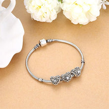 Carica l'immagine nel visualizzatore di Gallery, HMILYDYK, charm a forma di cuore in argento sterling con cristalli Swarovski... - Ilgrandebazar