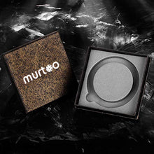 Carica l'immagine nel visualizzatore di Gallery, Murtoo Bracciale Uomo Acciaio Braccialetto Pelle e Pietra Nero E Argento - Ilgrandebazar