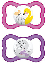 Carica l'immagine nel visualizzatore di Gallery, MAM 226322 - Ciuccio"Air" in silicone per bambine dai 16 mesi su,... - Ilgrandebazar