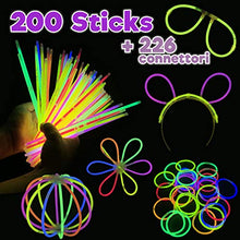 Carica l'immagine nel visualizzatore di Gallery, SESENZA 200 Braccialetti Luminosi più 226 connettori | Starlight... - Ilgrandebazar