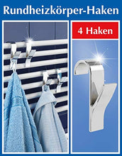 Carica l'immagine nel visualizzatore di Gallery, Wenko 81912500 Set di 4 Appendini per Termoarredo, in Plastica ABS Cromata,... - Ilgrandebazar