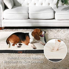 Carica l'immagine nel visualizzatore di Gallery, Bedsure Cuscino per Cani Grandi 112 x 80 x 7,6 cm con 112 x 80 cm, Bianco - Ilgrandebazar
