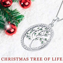 Carica l'immagine nel visualizzatore di Gallery, YL Collana per Donna in Argento 925 con Ciondolo e AAA Smeraldo Simulato - Ilgrandebazar