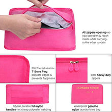 Carica l'immagine nel visualizzatore di Gallery, Vicloon Organizer Valigie, 8Pcs Sistema di Cubo Viaggio, Rosa Rossa
