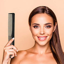 Carica l'immagine nel visualizzatore di Gallery, 12 Pezzi Pettine per Capelli Nero Pettini da Parrucchiere in Plastica,... - Ilgrandebazar