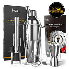 Carica l'immagine nel visualizzatore di Gallery, RATEL Set 9 Pezzi Cocktail, Shaker in Acciaio Inossidabile, 9 pcs