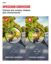 Carica l'immagine nel visualizzatore di Gallery, Moto Specchietto Retrovisore Omologati Universali Specchi Specchio...