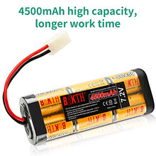 Carica l'immagine nel visualizzatore di Gallery, BAKTH Batteria da 7.2 V 4500 mAh NiMH RC Racing Pack con Tamiya Plug per...