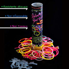 Carica l'immagine nel visualizzatore di Gallery, Adelama Braccialetti Luminosi Fluorescenti Fluo per Feste Glowstick Party... - Ilgrandebazar