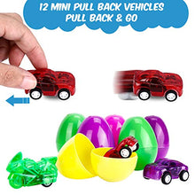 Carica l'immagine nel visualizzatore di Gallery, Weeygo Uova di Pasqua, 24 Decorative Plastica con Mini Dinosauri e... - Ilgrandebazar