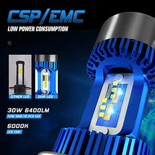 Carica l'immagine nel visualizzatore di Gallery, Lampadina H4 LED per Moto, 6400LM Lampada Sostituzione Alogena, Blu