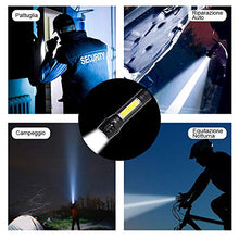 Carica l'immagine nel visualizzatore di Gallery, GOLDGE Mini Torcia Elettrica, Portatile LED con Luce Laterale della...