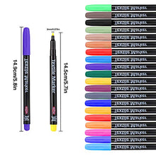Carica l'immagine nel visualizzatore di Gallery, Siumir 20 Colors Pennarelli per Tessuti, Textile Penne Ideali per...