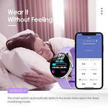 Carica l'immagine nel visualizzatore di Gallery, Smartwatch Impermeabile Donna, GOKOO Orologio Intelligente Donna Viola - Ilgrandebazar