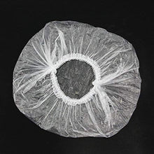 Carica l'immagine nel visualizzatore di Gallery, 100 cuffiette in plastica monouso per capelli trasparenti, impermeabili e... - Ilgrandebazar
