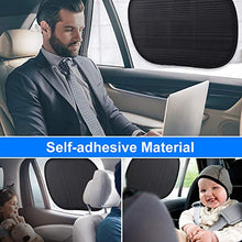Carica l'immagine nel visualizzatore di Gallery, Oziral Tendine Parasole Auto 3 Pezzi Universali Protegge con Nero