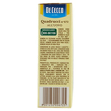 Carica l'immagine nel visualizzatore di Gallery, De Cecco Quadrucci All'Uovo n° 672 - 250 g