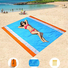 Carica l'immagine nel visualizzatore di Gallery, YZCX Coperta da Picnic Spiaggia Extra Grande 210x200cm Arancione-200x250cm