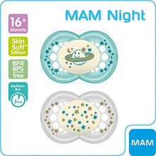 Carica l'immagine nel visualizzatore di Gallery, 'MAM Day &amp; Night//Original &amp; Air//"Skin Soft Silicone Ciuccio 16 +...