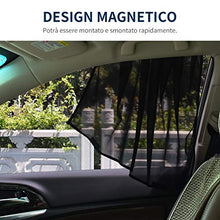 Carica l'immagine nel visualizzatore di Gallery, Uarter Tendine Parasole Auto Bambini Ventose Magnetica Finestrini Nero
