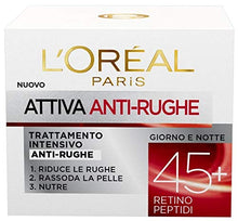 Carica l'immagine nel visualizzatore di Gallery, L'Oréal Paris Attiva Antirughe 45+ Crema Viso Donna Intensiva... - Ilgrandebazar