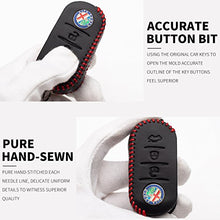 Carica l'immagine nel visualizzatore di Gallery, Cover Guscio Custodia in Pelle con Portachiavi per Chiave Alfa Romeo Mito...