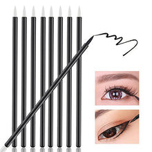 Carica l'immagine nel visualizzatore di Gallery, 100 Pennello per eyeliner monouso, spazzole Eyeliner， pennelli da ciglia...