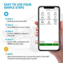 Carica l'immagine nel visualizzatore di Gallery, OBD2 Bluetooth 4.0, Smaier OBDII Nuova Versione Diagnosi per Auto, Mini... - Ilgrandebazar