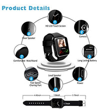 Carica l'immagine nel visualizzatore di Gallery, Bluetooth Smartwatch con Camera,Smart Watch Phone Smart - Ilgrandebazar