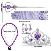 Carica l'immagine nel visualizzatore di Gallery, Bascolor Principessa Rapunzel Sofia Vestito Accessori Collana Diadema Guanti... - Ilgrandebazar