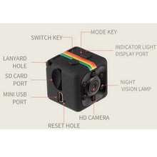 Carica l'immagine nel visualizzatore di Gallery, Mini telecamera SQ11 HD,Sansnail con visione notturna e risoluzione Nero - Ilgrandebazar