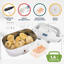 Carica l'immagine nel visualizzatore di Gallery, TRAVELISIMO Scaldavivande Elettrico 2 in 1 per Auto/Camion e Ufficio 220V &amp;... - Ilgrandebazar