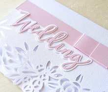 Carica l'immagine nel visualizzatore di Gallery, Wedding - Matrimonio - super bianco - traforato - biglietto d'auguri... - Ilgrandebazar