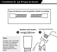 Carica l'immagine nel visualizzatore di Gallery, ACGAM Soffione Doccia Alta Pressione Anticalcare + 2 M Flessibile Doccia,5...