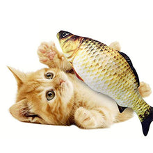 Carica l'immagine nel visualizzatore di Gallery, BangShou 3Pezzi Pesce Elettrico Giocattolo Catnip Giocattoli per Gatti, USB...