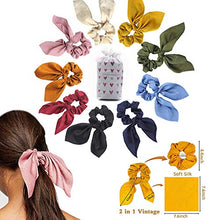 Carica l'immagine nel visualizzatore di Gallery, Confezione da 9 elastici per capelli, modello schruncies, con orecchie da...
