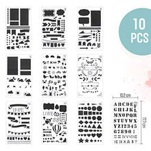 Carica l'immagine nel visualizzatore di Gallery, CH HAICHENG 36 Pezzi Pennarelli per acquerello e Journal Stencils, 24... - Ilgrandebazar