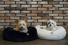 Carica l'immagine nel visualizzatore di Gallery, Cuccia per cani e gatti, esclusiva e morbida cuccia Diametro 70 cm, Nero